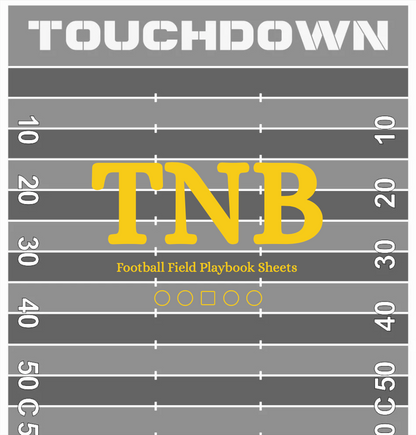 Football Field Playbook Sheets