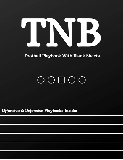 Football Playbook With Blank Sheets