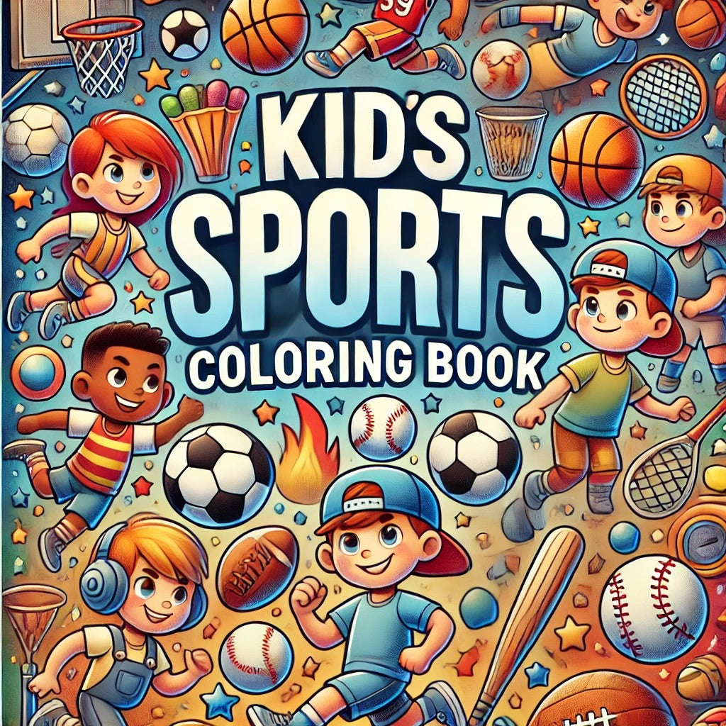 Sports Adventure Coloring Book for Kids