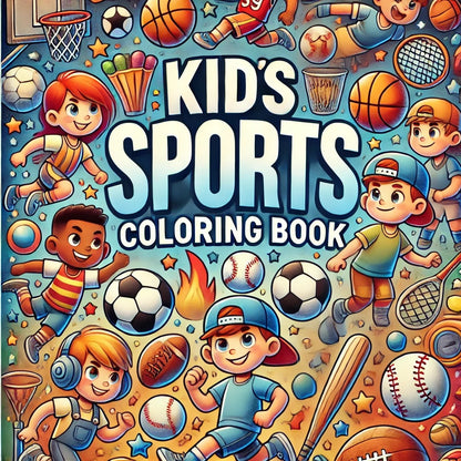 Sports Adventure Coloring Book for Kids